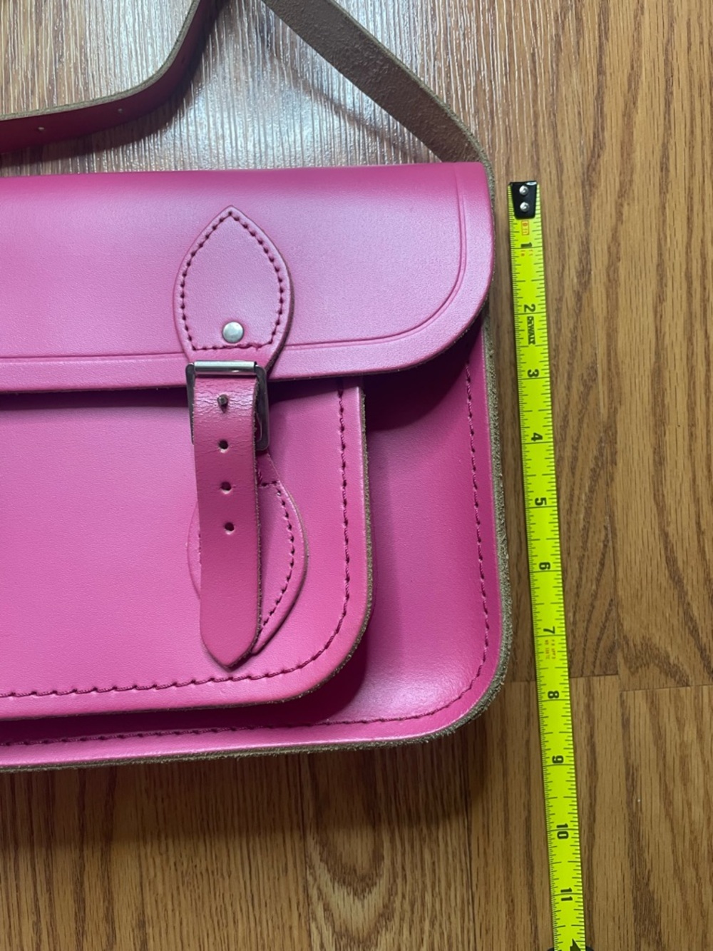 The Cambridge Satchel Company Pink Leather Mini Satchel Crossbody Bag - Picture 11 of 16